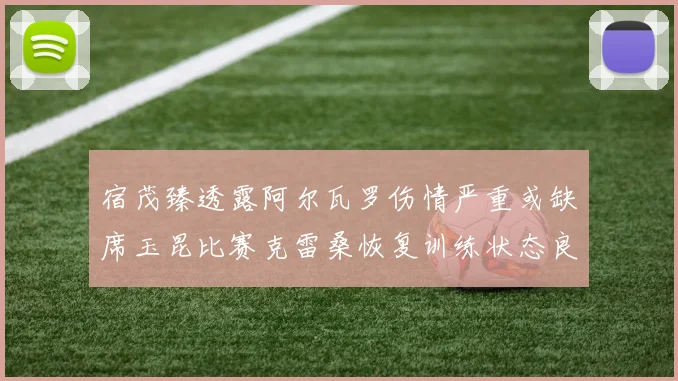 宿茂臻透露阿尔瓦罗伤情严重或缺席玉昆比赛克雷桑恢复训练状态良好
